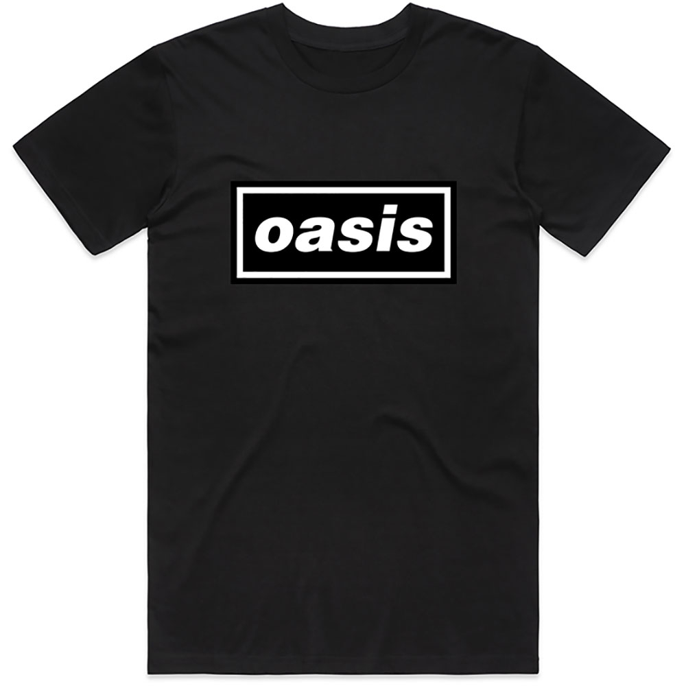 Oasis Logo Unisex T-Shirt Black Large