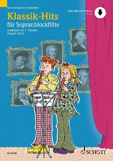 Classical Hits - 1-2 Soprano Recorder - Recueil + Enregistrement(s) en ligne